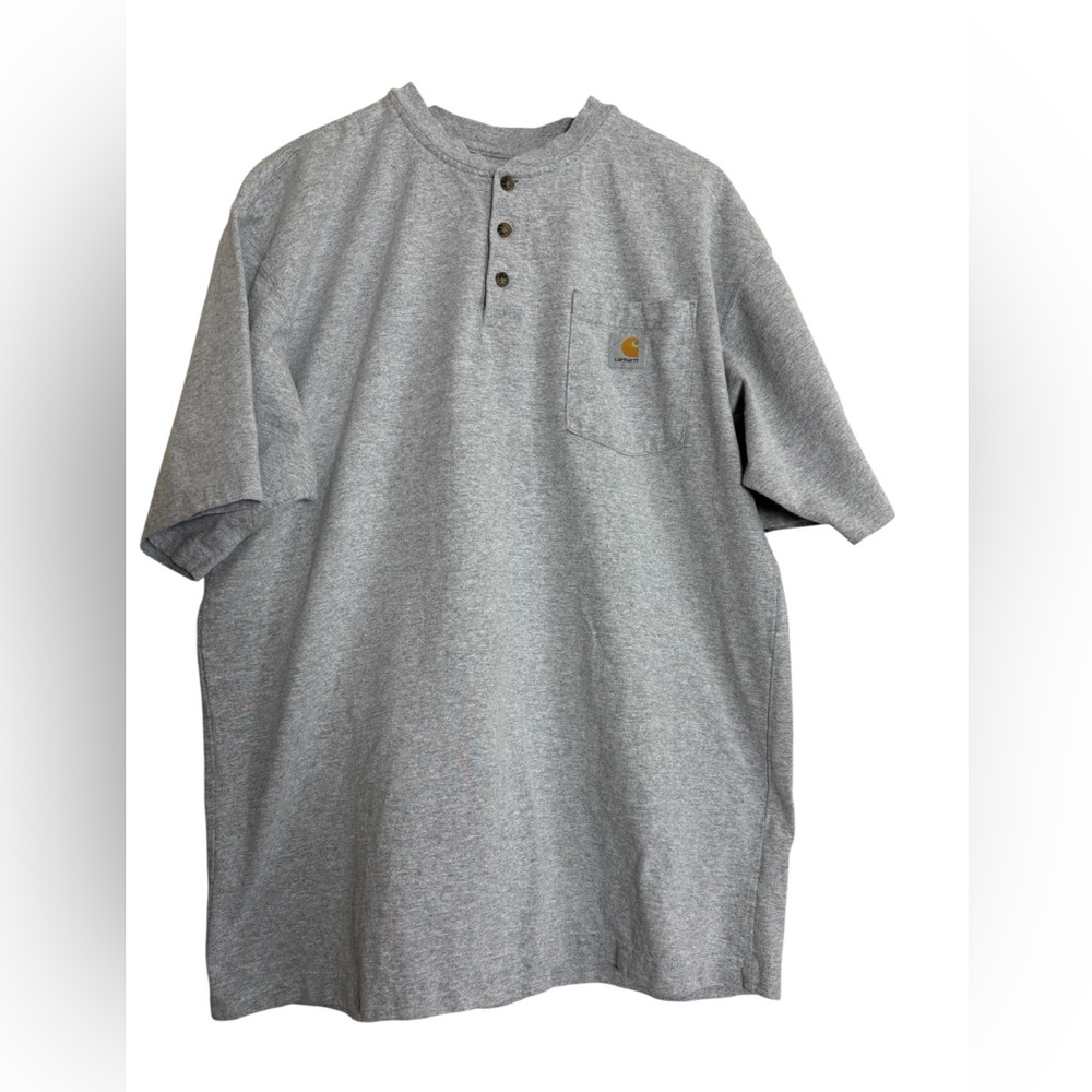 (2) Carhartt T-Shirts Size Large Tall Gray Included 2 Short Sleeve shirts